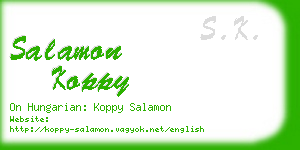 salamon koppy business card